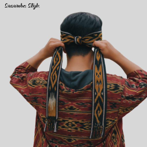 Ikat Kepala Tenun Etnik - Gambar 2